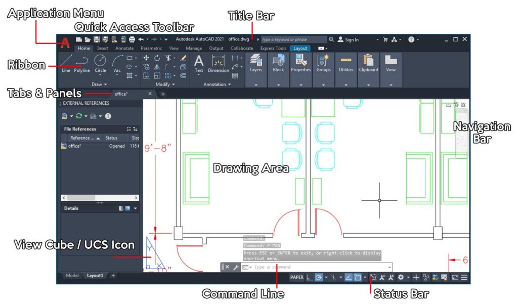 Lesson 1 4 Understanding The AutoCAD User Interface Learn CAD For FREE Lesson 1 4 Understanding The AutoCAD User Interface Learn CAD For FREE